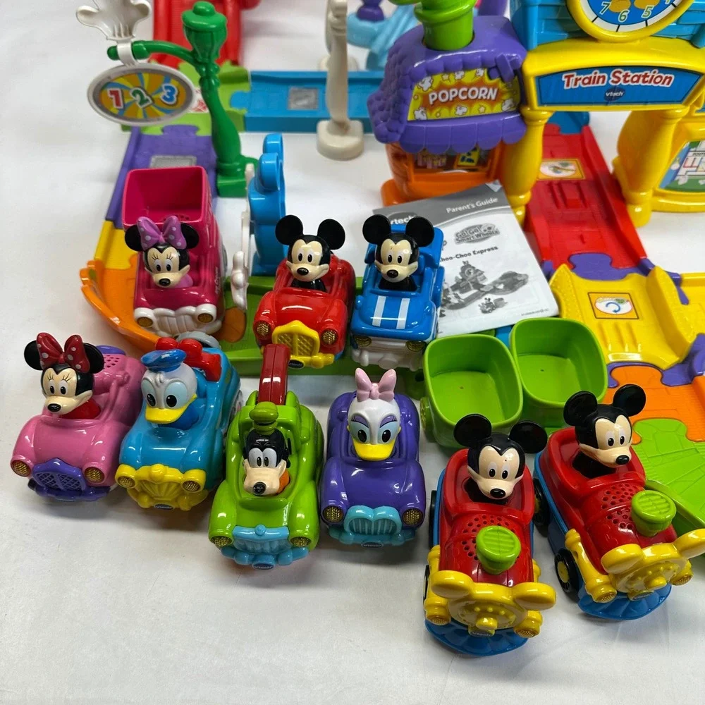VTech Go Go Smart Wheels Disney Mickey Choo-Choo Express Minnie Ice Cream 9 Cars